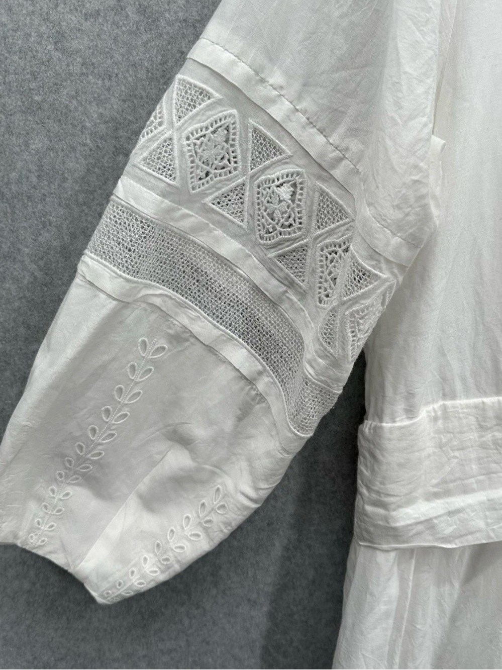 Kobi Halperin White Eyelet Tie-Waist Mini Dress - Picture 3 of 10